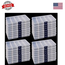 32 Pack 15 Grids Plastic Bead Organizer Containers Storage, Adjustable Divide...