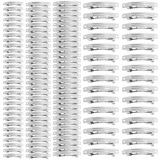 "120 Pack Blank DIY Metal French Barrette Hair Clips Snap Alligator for Accesso