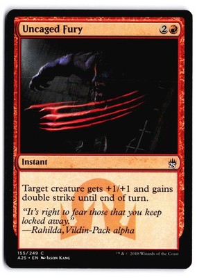 Uncaged Fury Masters 25 155 C LP Magic the Gathering