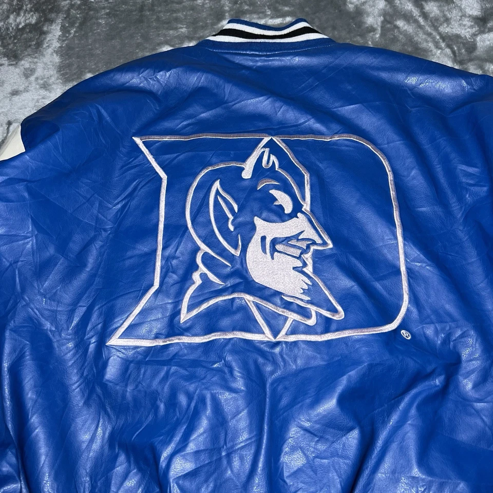 Duke Blue Devils Jacket Men Size XL Varsity Blue Steve And Barry’s Vintage - Image 3 of 4
