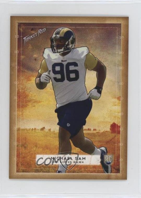 2014 Topps Turkey Red Mini Michael Sam #4 Rookie RC 07rd