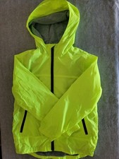 Gap Kids Windbreaker Rain Jacket, Lined, Yellow, Hooded, Size Medium