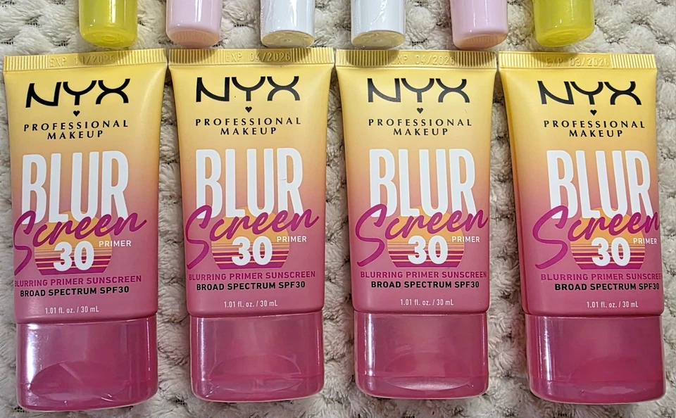 NYX HUGE NEW Primer LOT Blur Screen SPF 30 Plump Right Back Plumping Serum - Image 3 of 4