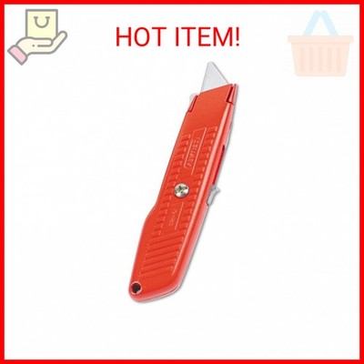 STANLEY Utility Knife, Interlock Safety, Self-Retracting, Round Point Blade (10-