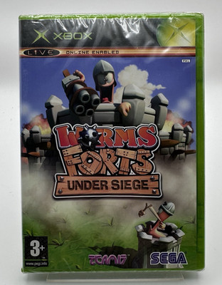 Xbox Worms Forts Under Siege, UK Pal, Brandneu & Factory Sealed