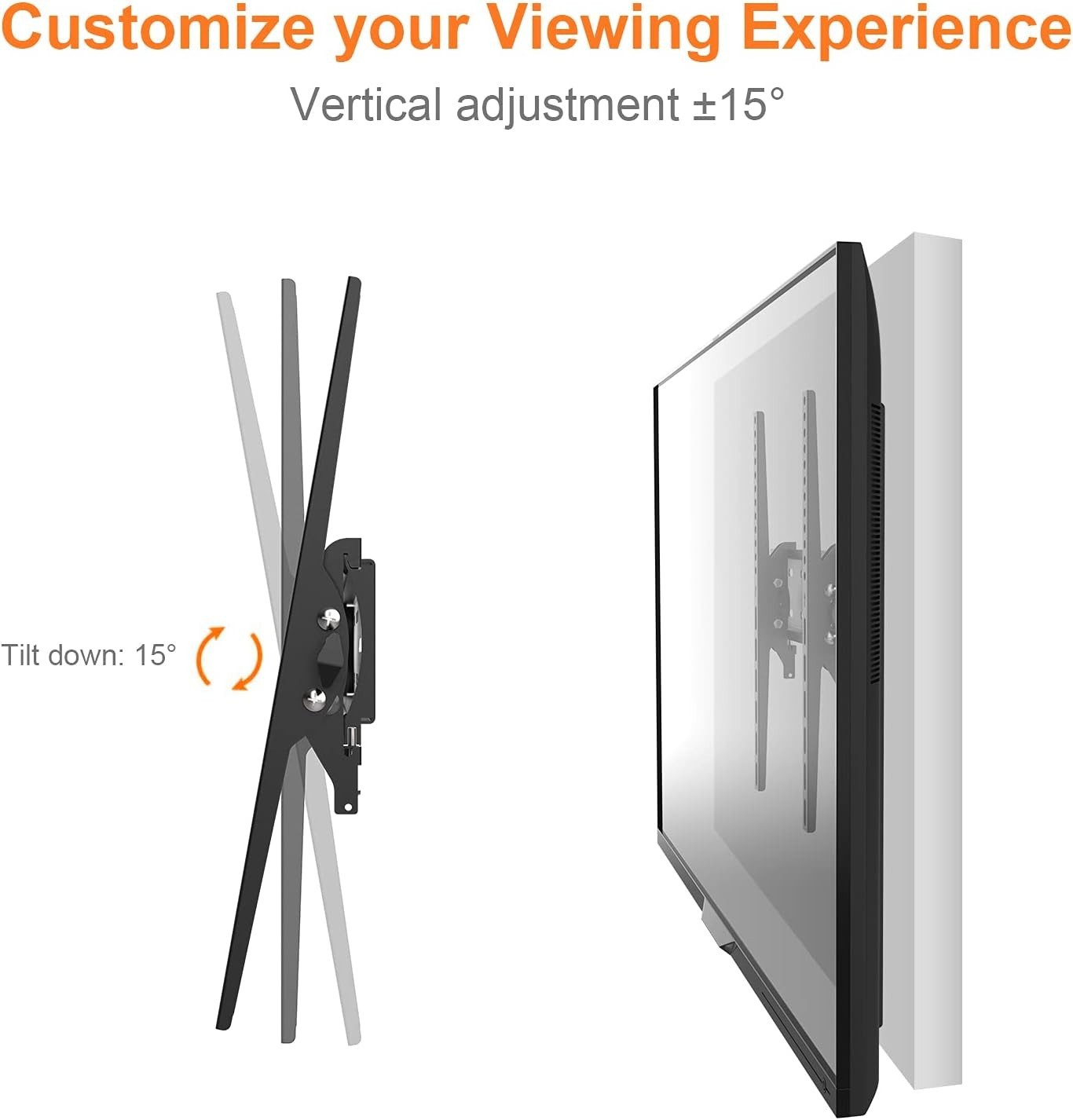 Support mural TV extensible GRIFEMA pour éliminer les reflets sur votre écran