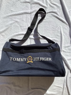 Vintage 90s Tommy Hilfiger crest and logo duffel bag