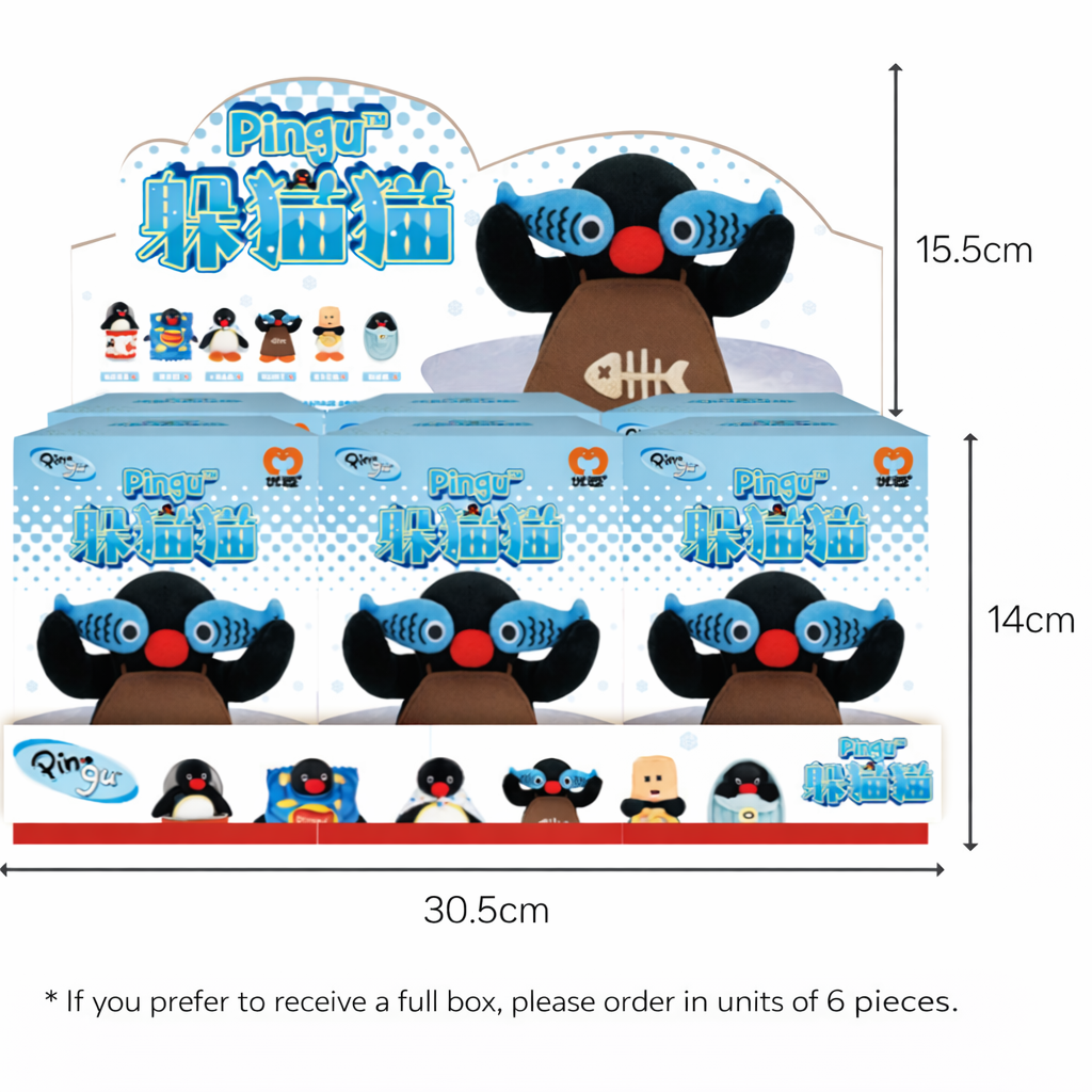 Pingu Hide & Seek Plush Keychain Random Box | Cute Kawaii Doll