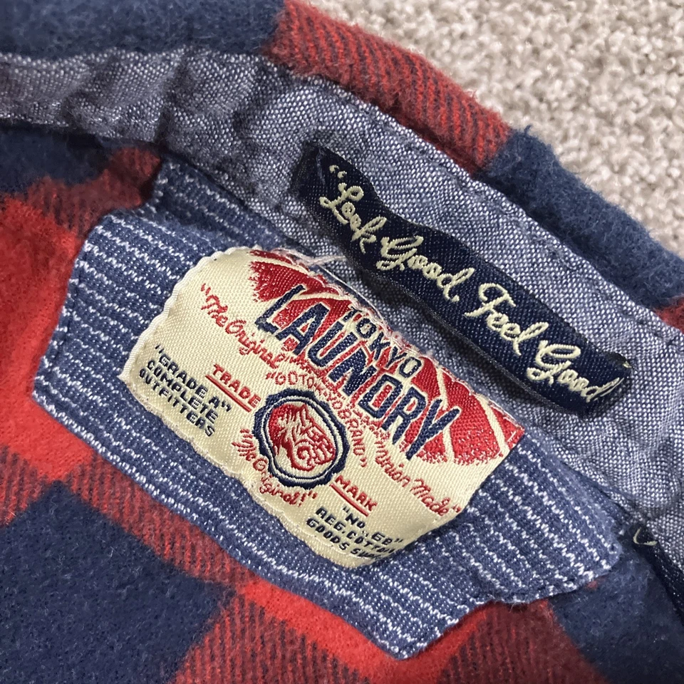Tokyo Laundry Buffalo Plaid Flannel Shirt Mens XL Lumberjack Outdoors Cabincore - Image 4 of 4