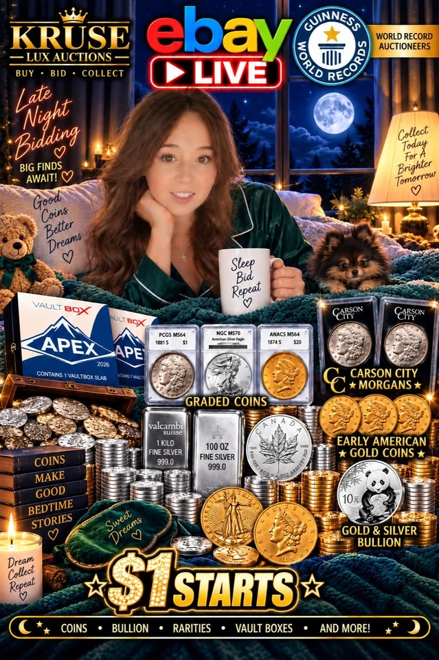 CAN'T SLEEP? BUY COINS AND BULLION