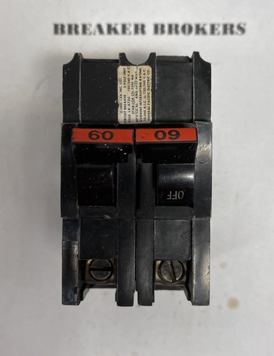 Federal Pacific FPE Stablok 2 Pole 60 Amp NA260 Circuit Breaker - SHIPS TODAY