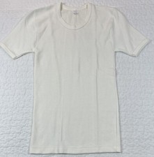 Vintage Wool Base Layer Womens Large 4 Ivory 2-Ply Wool ext/Cotton interior NOS