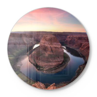 DEQORI Schneidebrett Glas 'Horseshoe Bend am Abend' Schneideplatte groß, v. Gr.