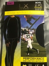 New LX Live Xtreme Boys Sz S 6/7 Performance Warm Active Layering 2 PC
