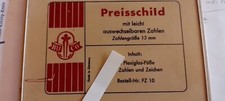 Preisschild, Vintage, Aufsteller, Preistafel,wechselnde Zahlen,Retro, Antik BUCO