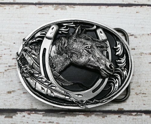 Horse Head Western Belt Buckle 