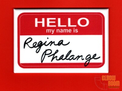 Regina Phalange name tag art 2x3'' fridge/locker magnet Friends Phoebe