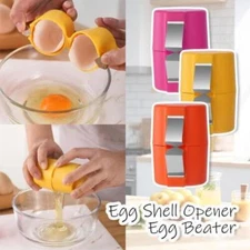 Egg Cracker Separator Handheld Egg Openers Breaker M7H3 Tools Kitchen