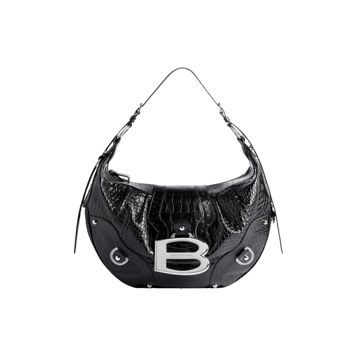 BALENCIAGA Essex $3650 Black Leather Hobo Bag New And Authentic | eBay 