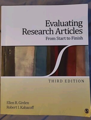 Evaluating Research Articles from Start to Finish Paperback