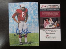 1989 Larry Wilson Goal Line Art Card Autograph Signed Auto Card JSA Cardinals