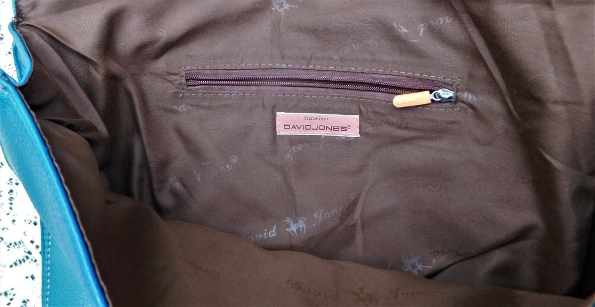 David Jones Color Block Pink / Blue Leather Look Clutch David Jones Color Block Pink / Blue Leather Look Clutch