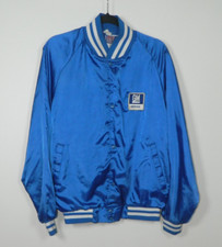 General Motors GM Jacket Size XL Blue Satin Vintage USA Automative