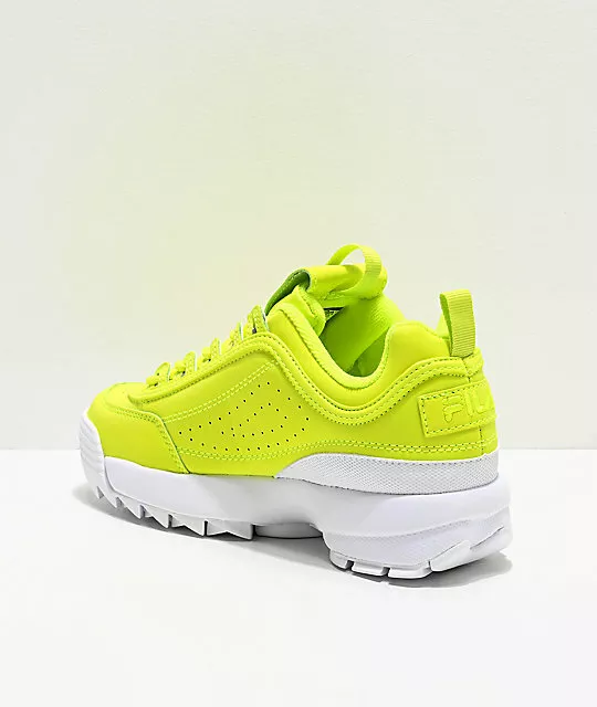 Tenis para FILA Disruptor II Shift Amarillas 2 Reflectantes | eBay