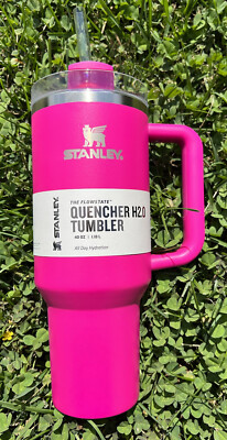 New Stanley Quencher H2.0 Tumbler Straw Cup 40oz Camelia NWT IN HAND! | eBay
