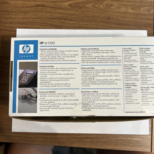 HP BT1300 Bluetooth Print Server Wireless Printer Adapter Complete Free Shipping - Picture 3 of 10