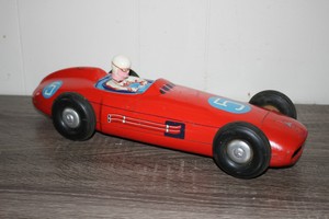 Antique France Rare Memo Open Wheel Racer Car Friction Tin Litho Toy Ebay