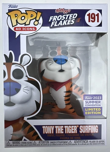 Funko Pop! Tony the Tiger Surfing 191 Summer Convention Exclusive With Protector