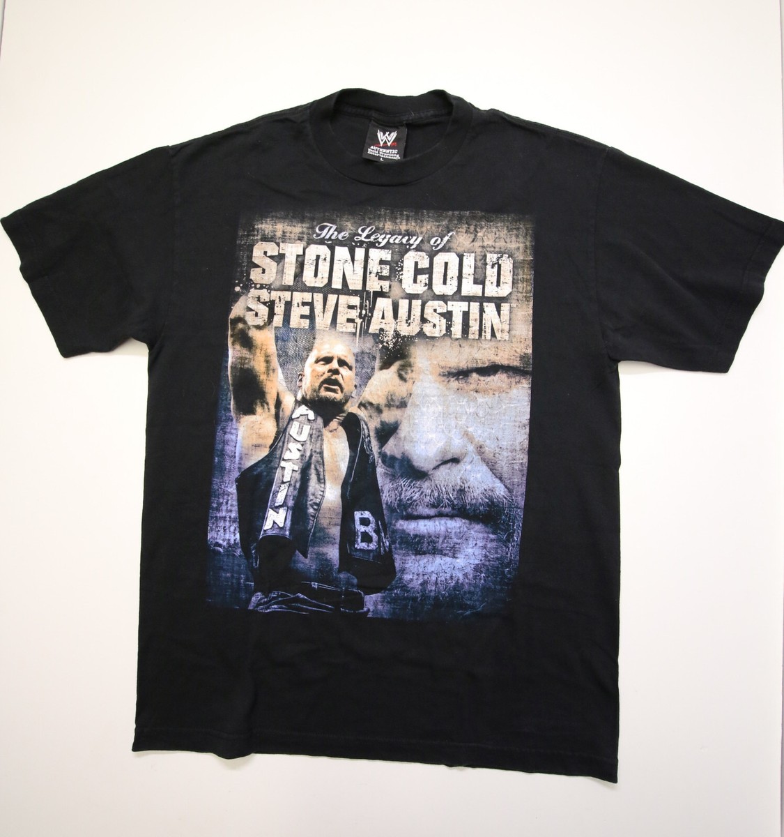WWE Stone Cold Steve Austin Legacy 2007 T-Shirt Mens L Fits Slim