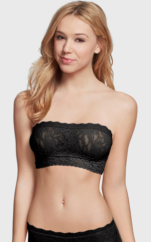 Hanky Panky L59704 Womens Black Signature Lace Bandeau Bra Size Medium - Picture 2 of 2