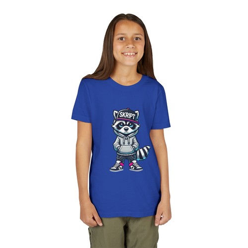 Cool Raccoon Youth Tee, Kid's Graphic Shirt, Streetwear Style, Perfect for Kids, - Picture 67 of 110