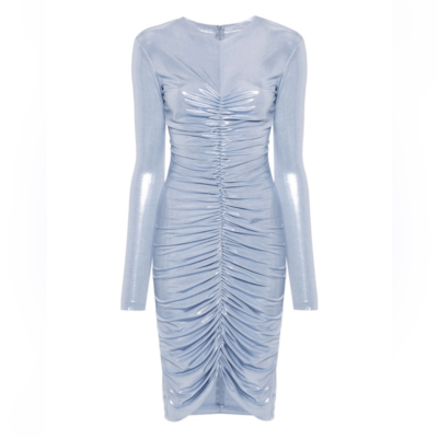 norma kamali ruched mini dress Norma Kamali Sleeveless Pickleball Dress