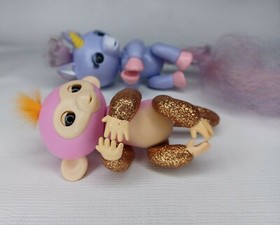 WowWee Fingerlings Lot Of 2 Monkey & Unicorn