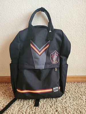 Harry Potter Loungefly Backpack w:11.5xh:17 Square Gryffindor Robe Unisex Nice