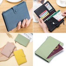 Slim Leather Travel Passport Wallet Holder RFID Blocking ID Card Case Cover Gift