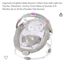 Ingenuity 75568353 InLighten Baby Bouncer Seat - Twinkle Tails