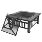 Wood Burning Fire Pit Outdoor Heater Backyard Patio Deck Stove Fireplace bowl