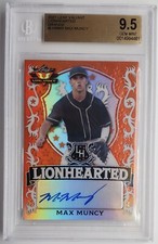 2021 Leaf Valiant Lionhearted Max Muncy Autograph RC 37/99 BGS 9.5 w/10 Auto