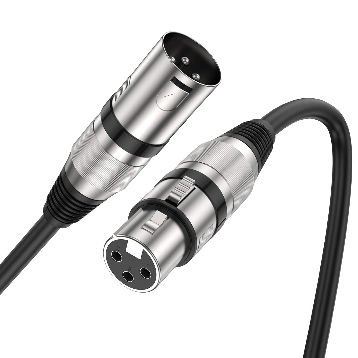 Microphone Cable XLR Male to Female 16.4FT/5M, PVC Jacket XLR Cables, Instrument-image