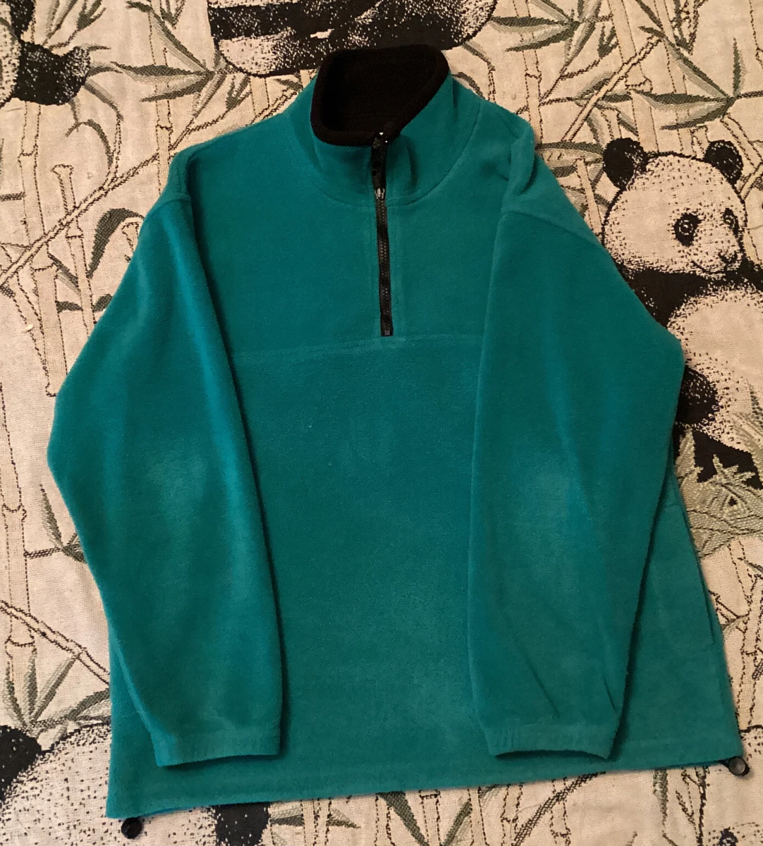 Alpine Tek By Palmettos Green 1/4 Zip Fleece Pullover Size Large