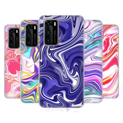 OFFICIAL SUZAN LIND MARBLE 2 SOFT GEL CASE FOR HUAWEI PHONES 4