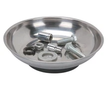 4" Stainless Steel Round Magnetic Parts Holder Tray Organizer Home Auto Tool 