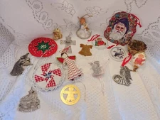 Christmas Lot of 18 Assorted Ornaments