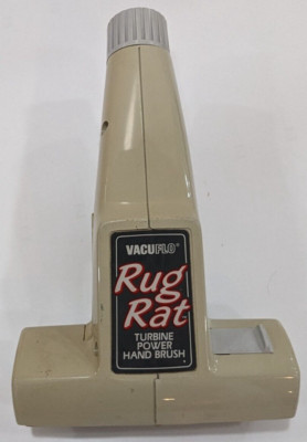 Genuine Vacuflo RugRat Turbine Hand Brush - Gray Central Vacuum Power Nozzle