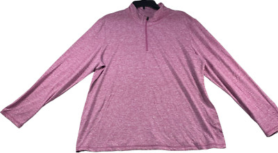 Ideology Workout Sweatshirt Womens size XXL Purple Lilac 1/4 zip Rapid Dry New