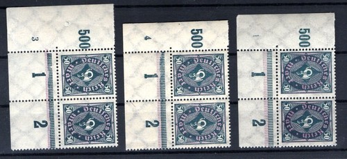 DR-INFLA 209PlNr Con Tre Diversi PlNr ** MNH MINT NEVER HINGED (CA6216